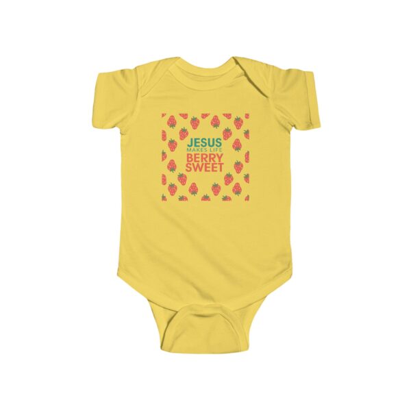 Jesus Makes Life Berry Sweet Infant Bodysuit - Image 9