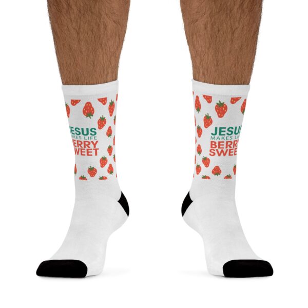 Jesus Makes Life Berry Sweet Socks - Image 3