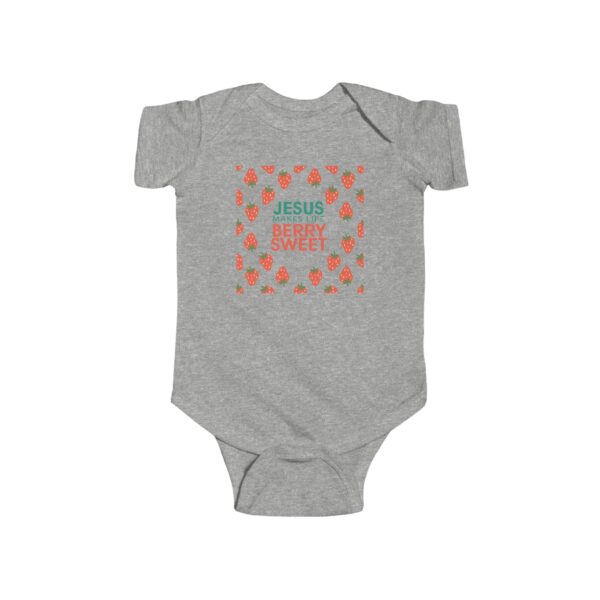Jesus Makes Life Berry Sweet Infant Bodysuit - Image 3