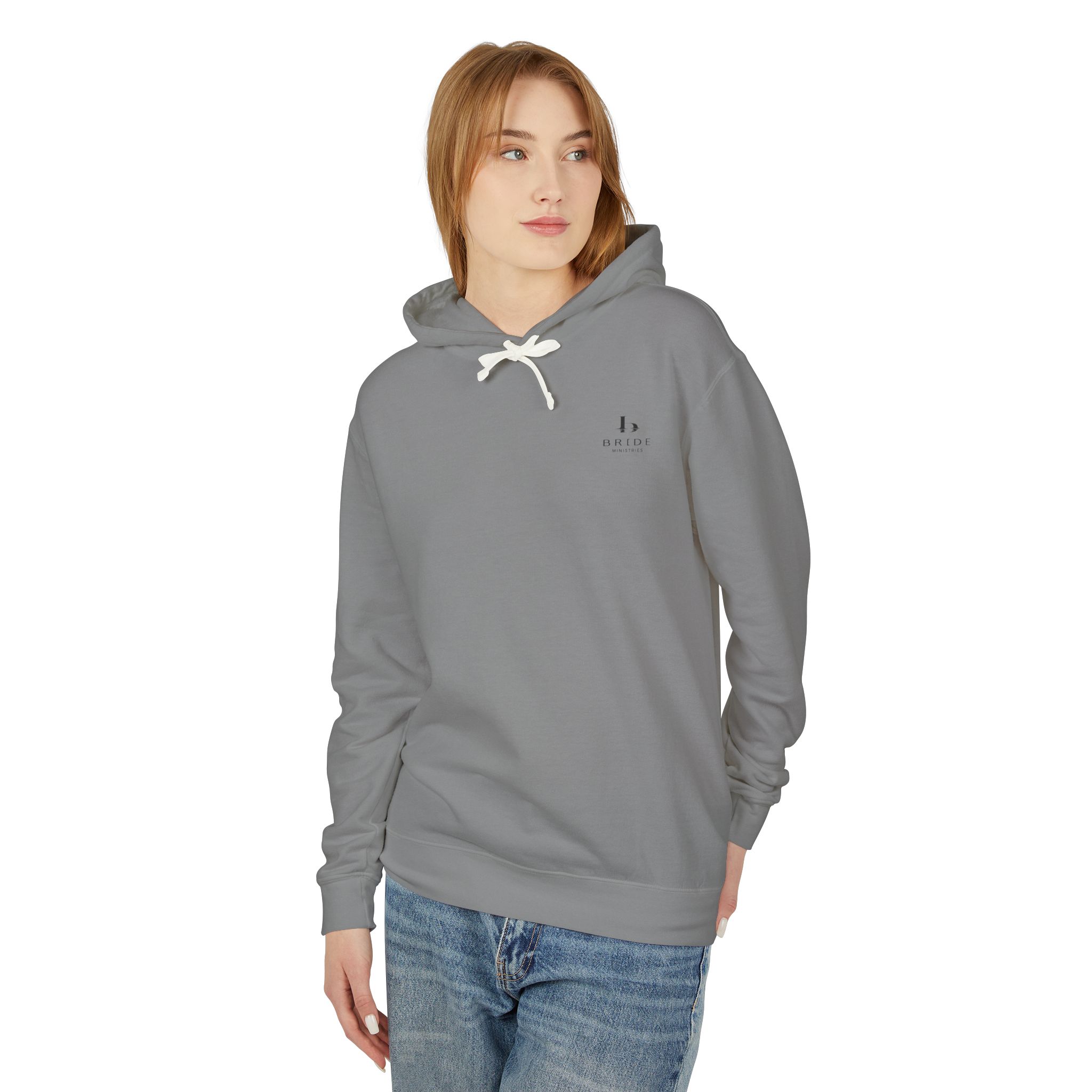 Jesus is King: Teal Unisex Lightweight Hooded Sweatshirt - Image 3