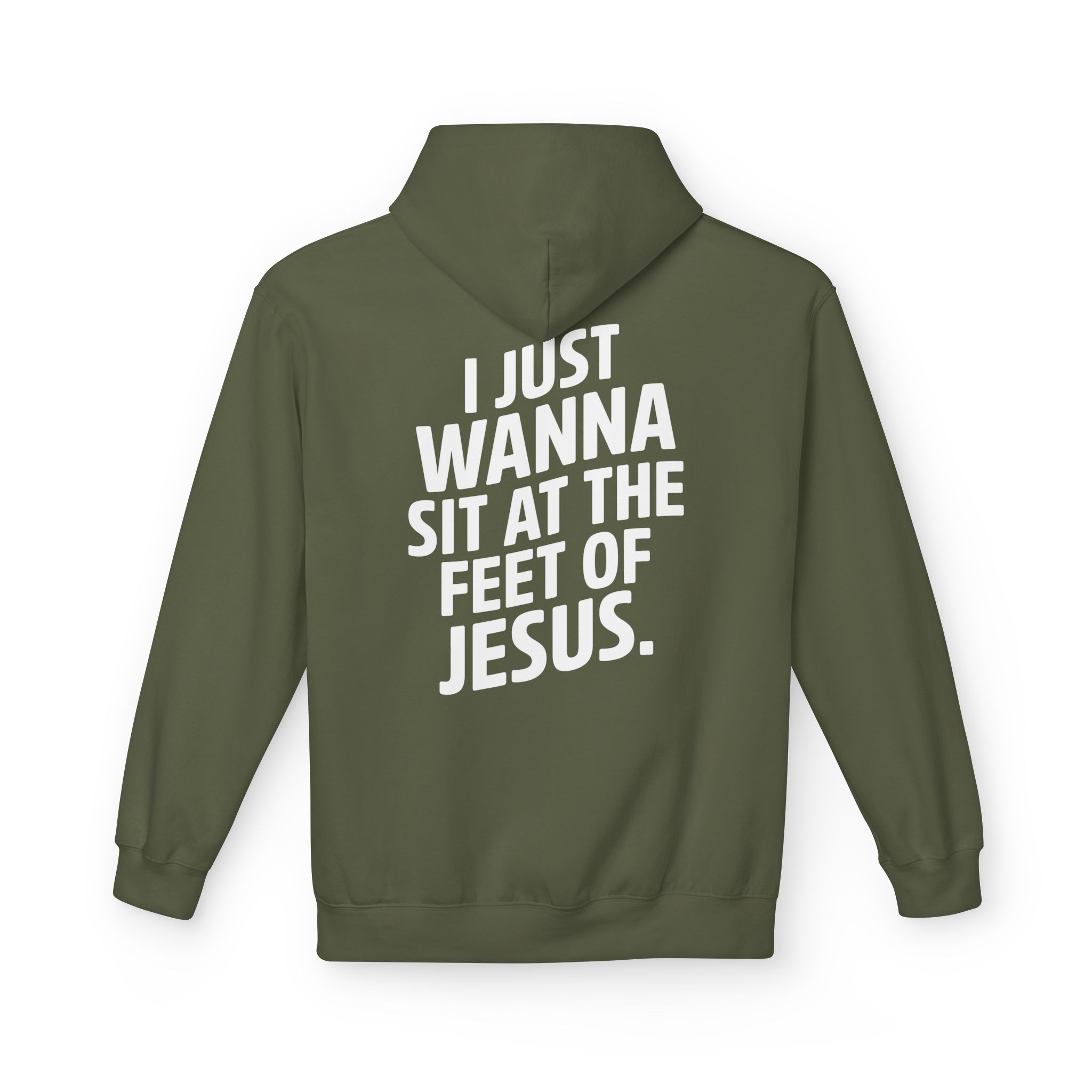 I Just wanna Sit at the Feet of Jesus Midweight Softstyle Fleece Hoodie - Image 18