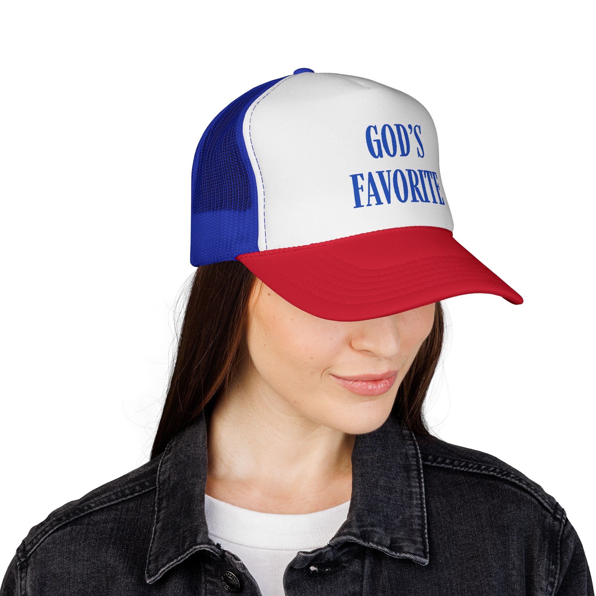 God's Favorite: Royal Blue Trucker Caps - Image 8