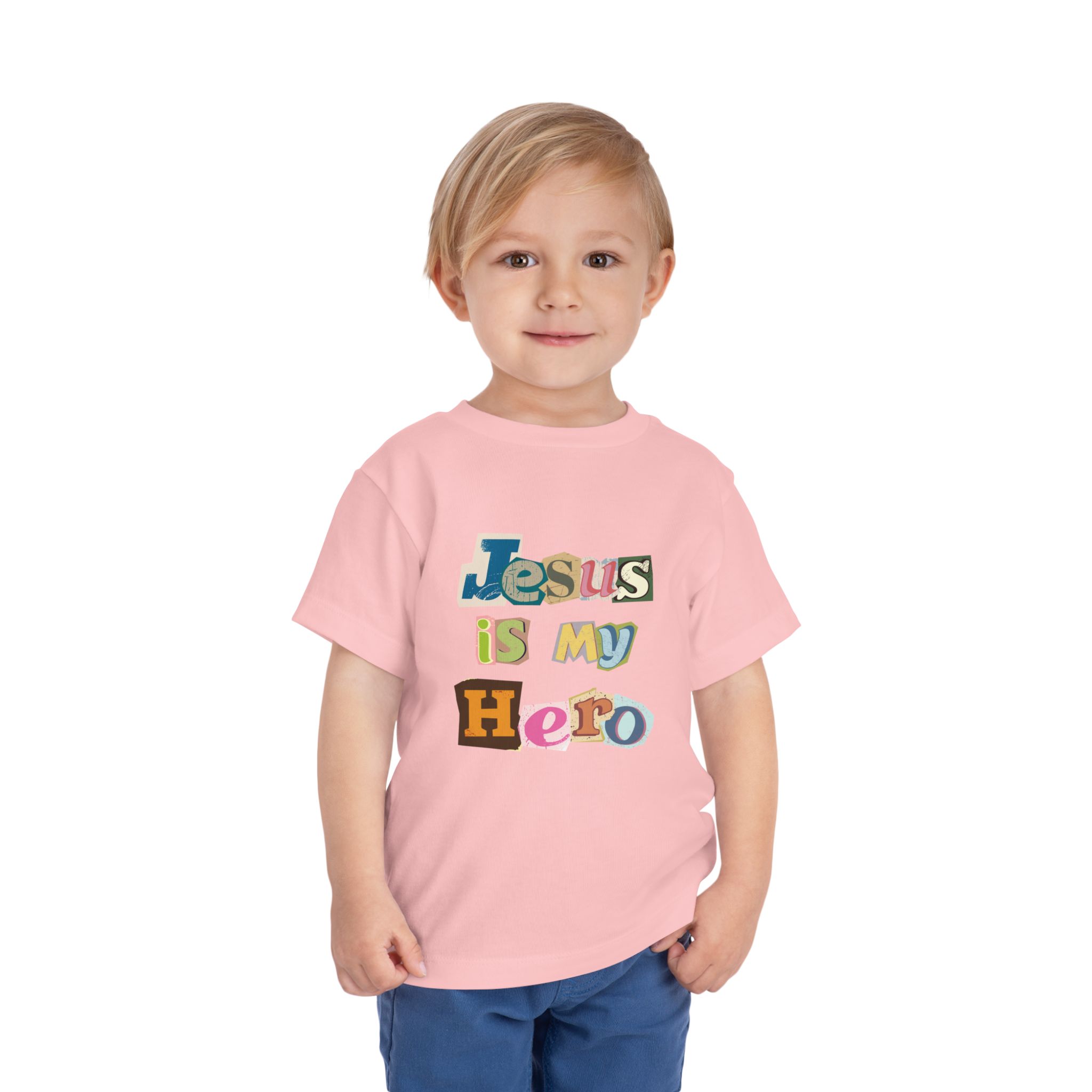 Jesus is My Hero Toddler Short Sleeve Tee - Image 2