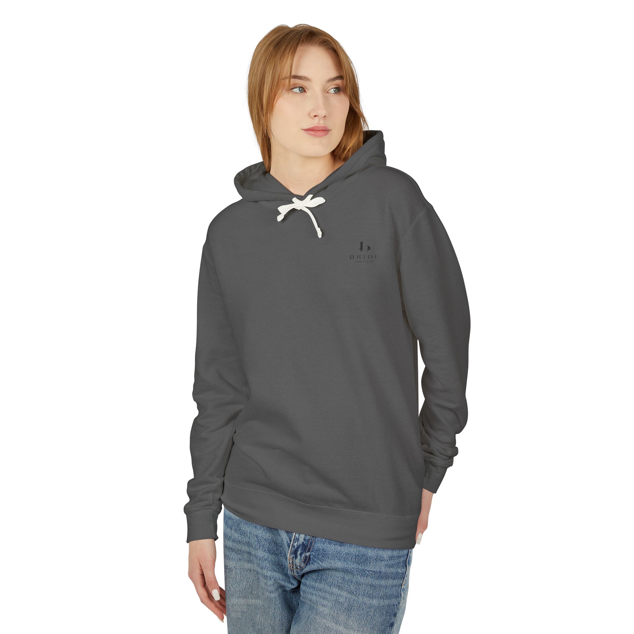 Jesus is King: Teal Unisex Lightweight Hooded Sweatshirt - Image 11