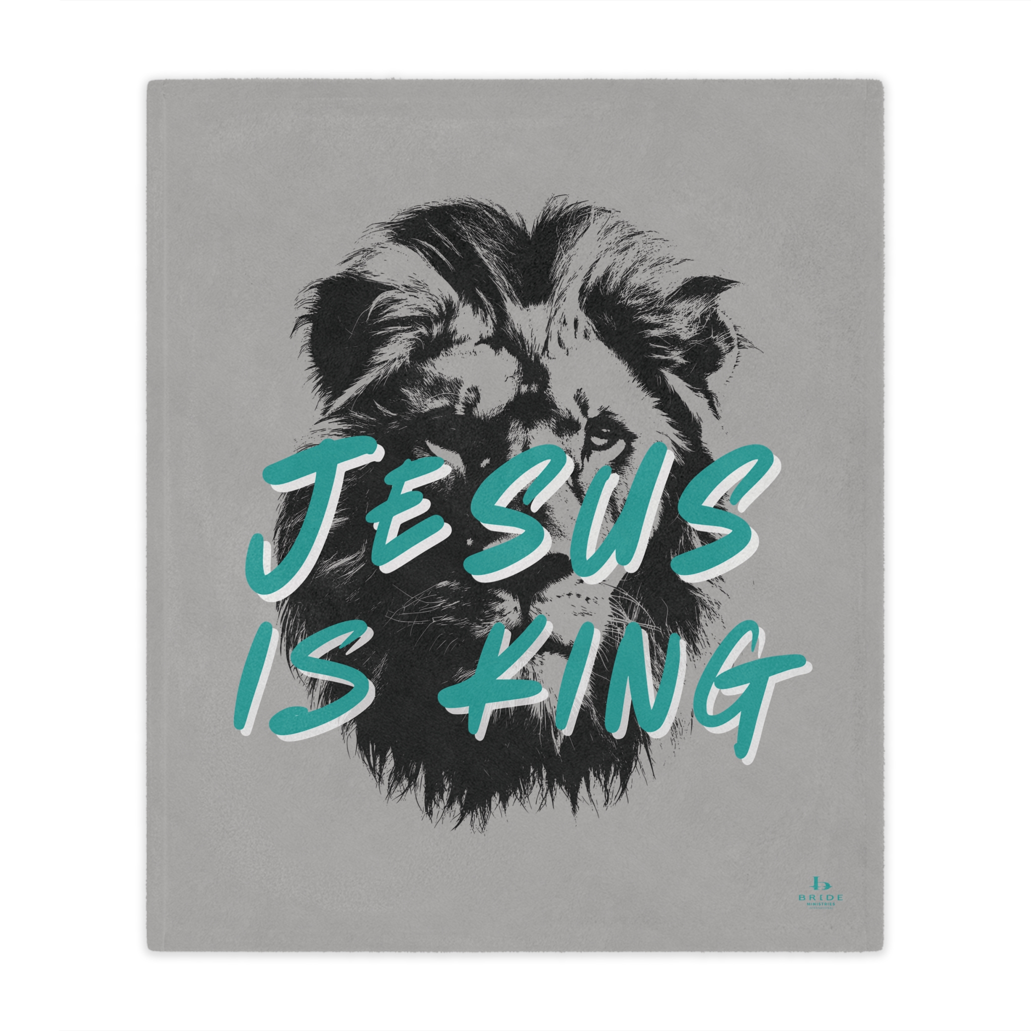 Jesus is King Microfiber Blanket - Image 5