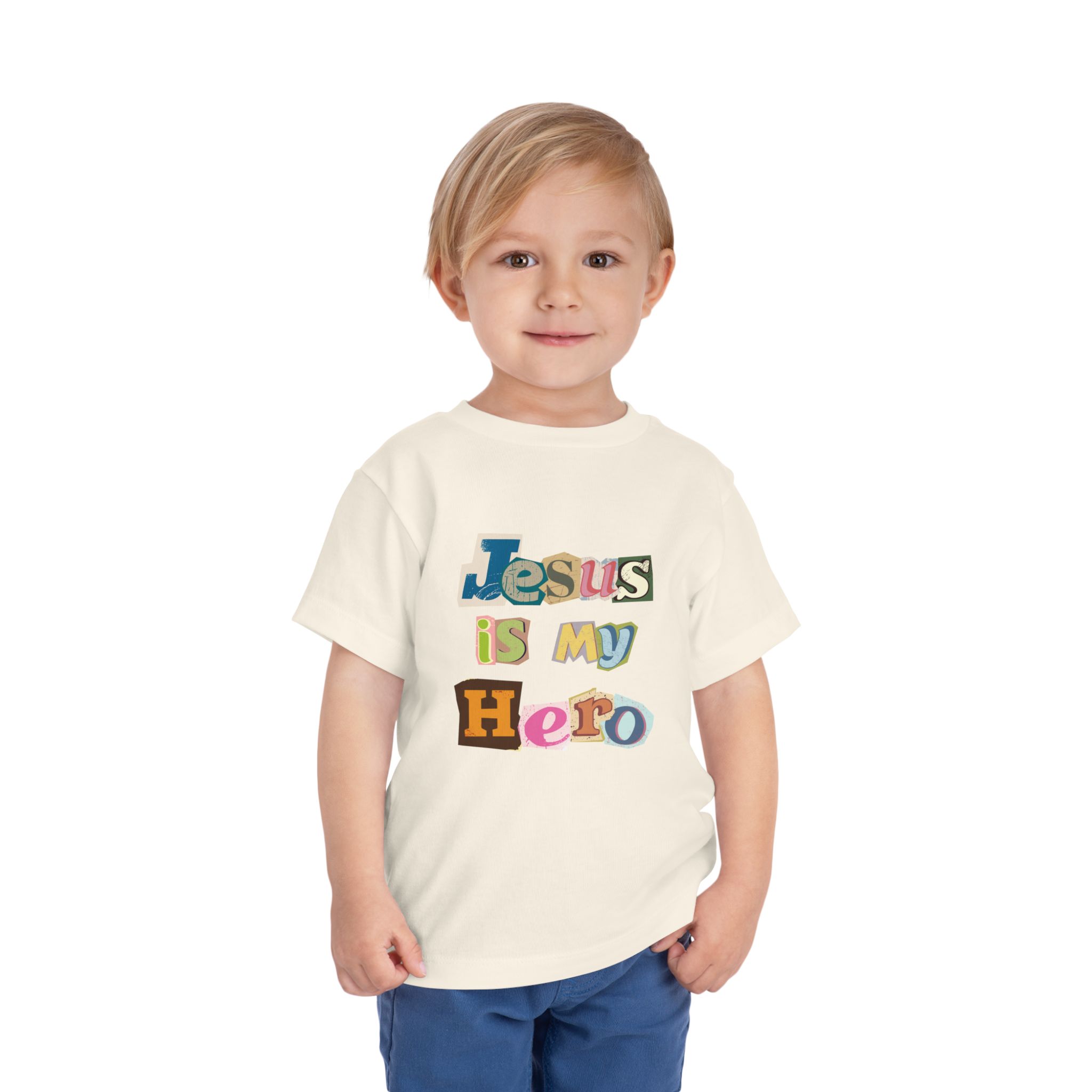 Jesus is My Hero Toddler Short Sleeve Tee - Image 7