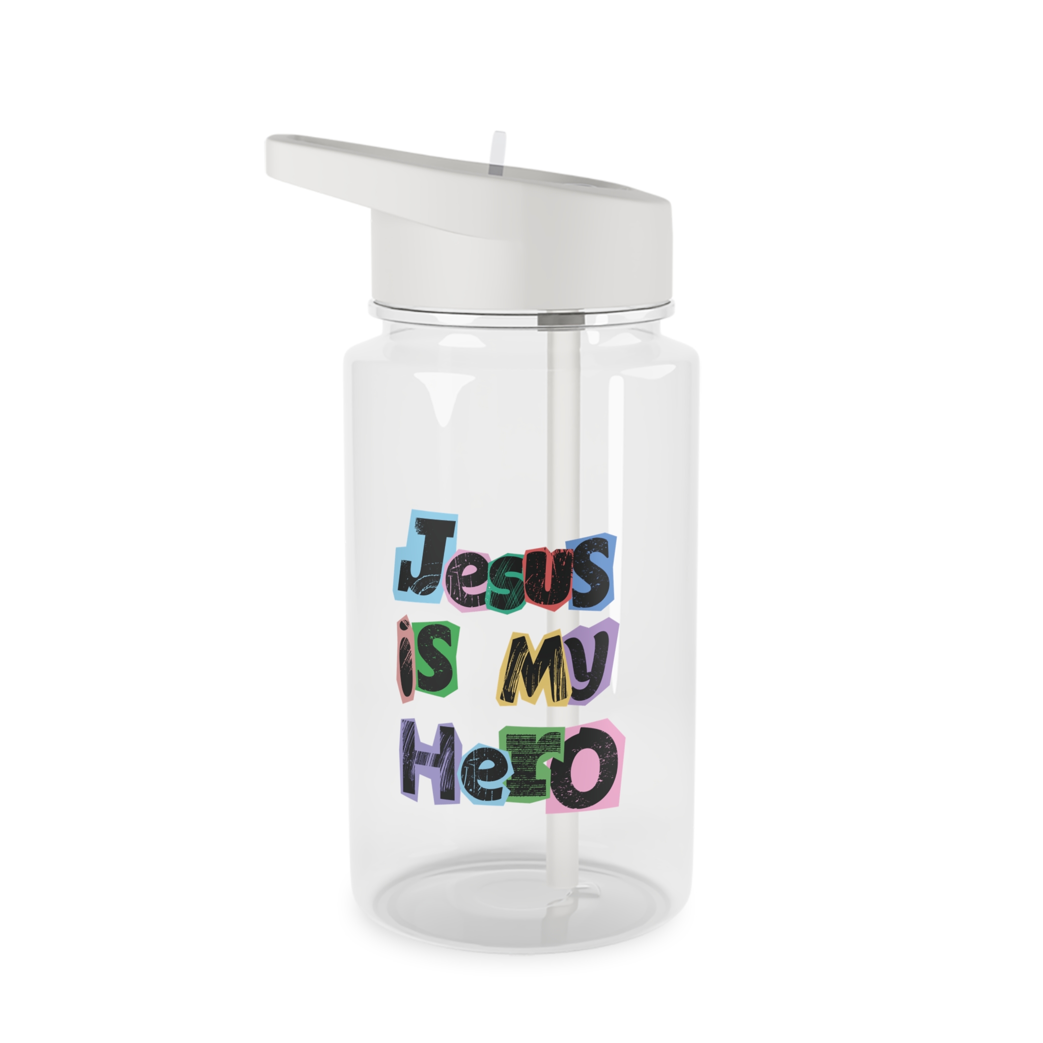 Jesus is my Hero Tritan Water Bottle