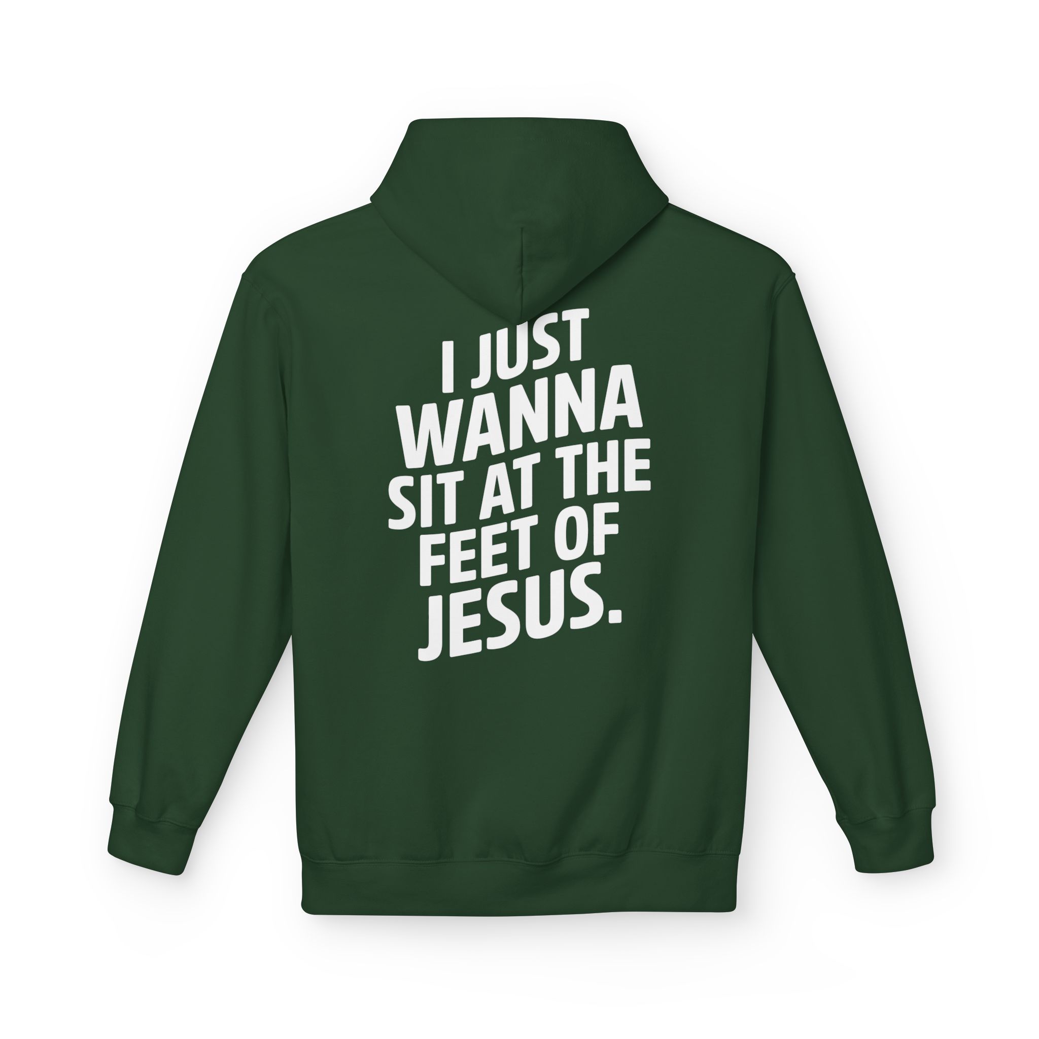 I Just wanna Sit at the Feet of Jesus Midweight Softstyle Fleece Hoodie