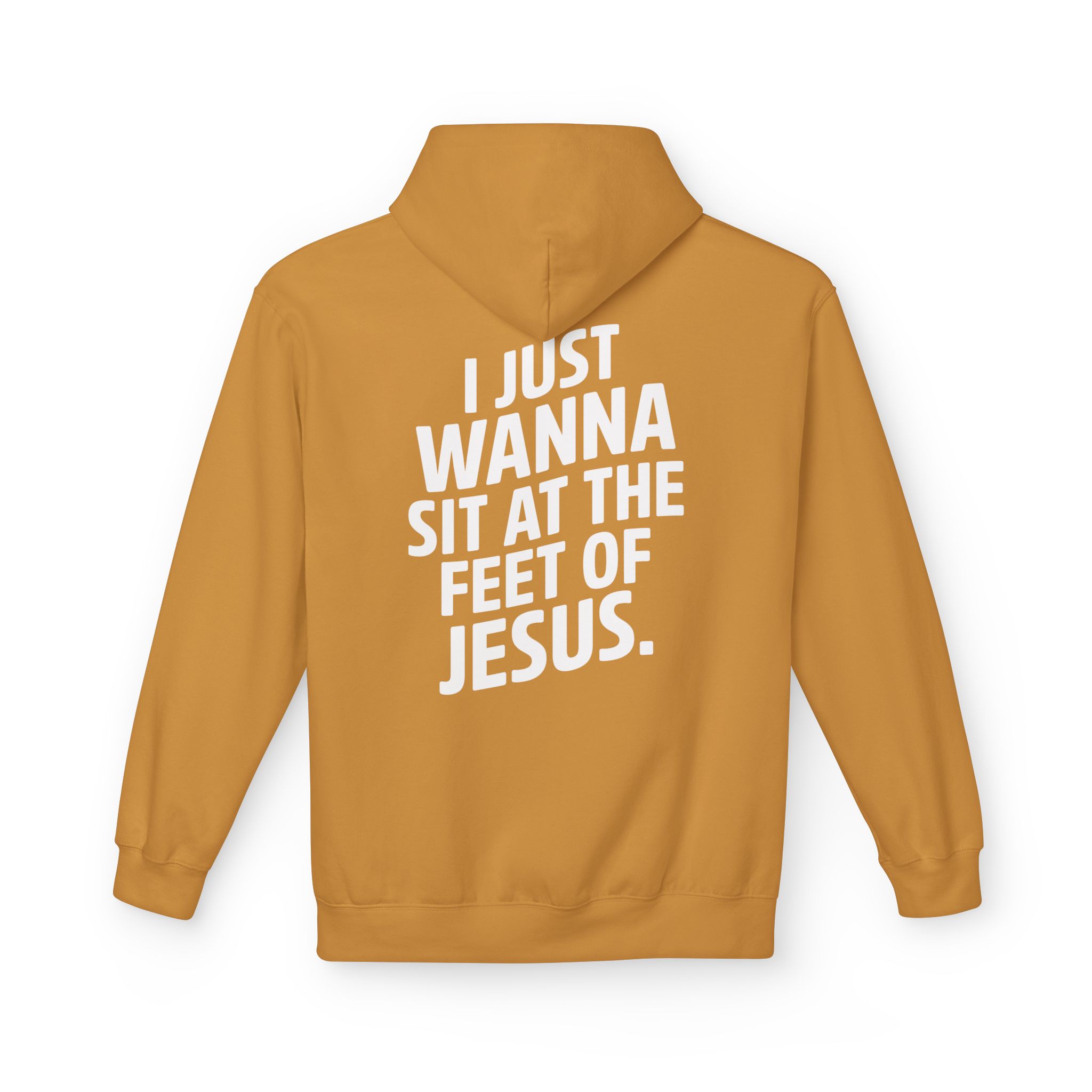 I Just wanna Sit at the Feet of Jesus Midweight Softstyle Fleece Hoodie - Image 10