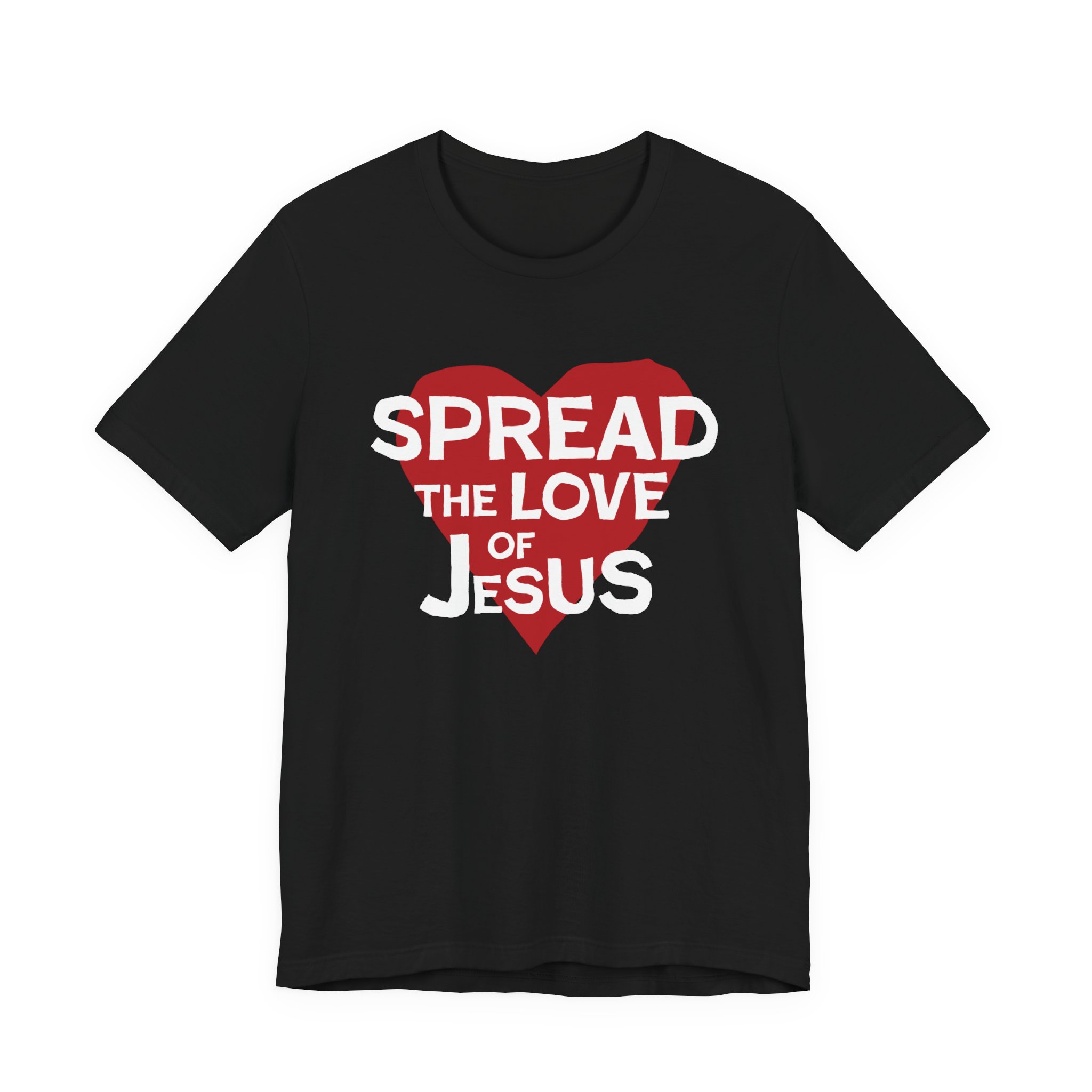 Spread The Love of Jesus Unisex Jersey Short Sleeve Tee - Image 3