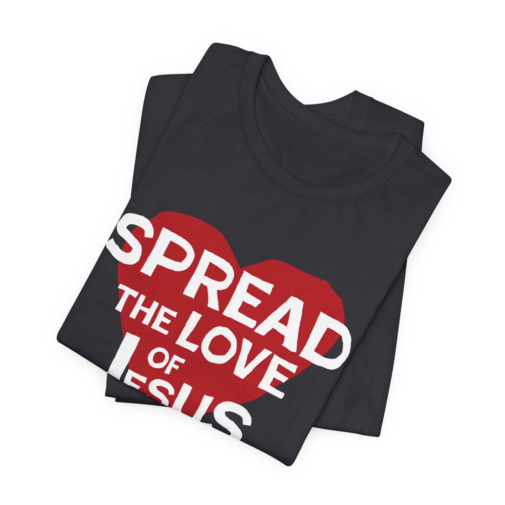 Spread The Love of Jesus Unisex Jersey Short Sleeve Tee - Image 7
