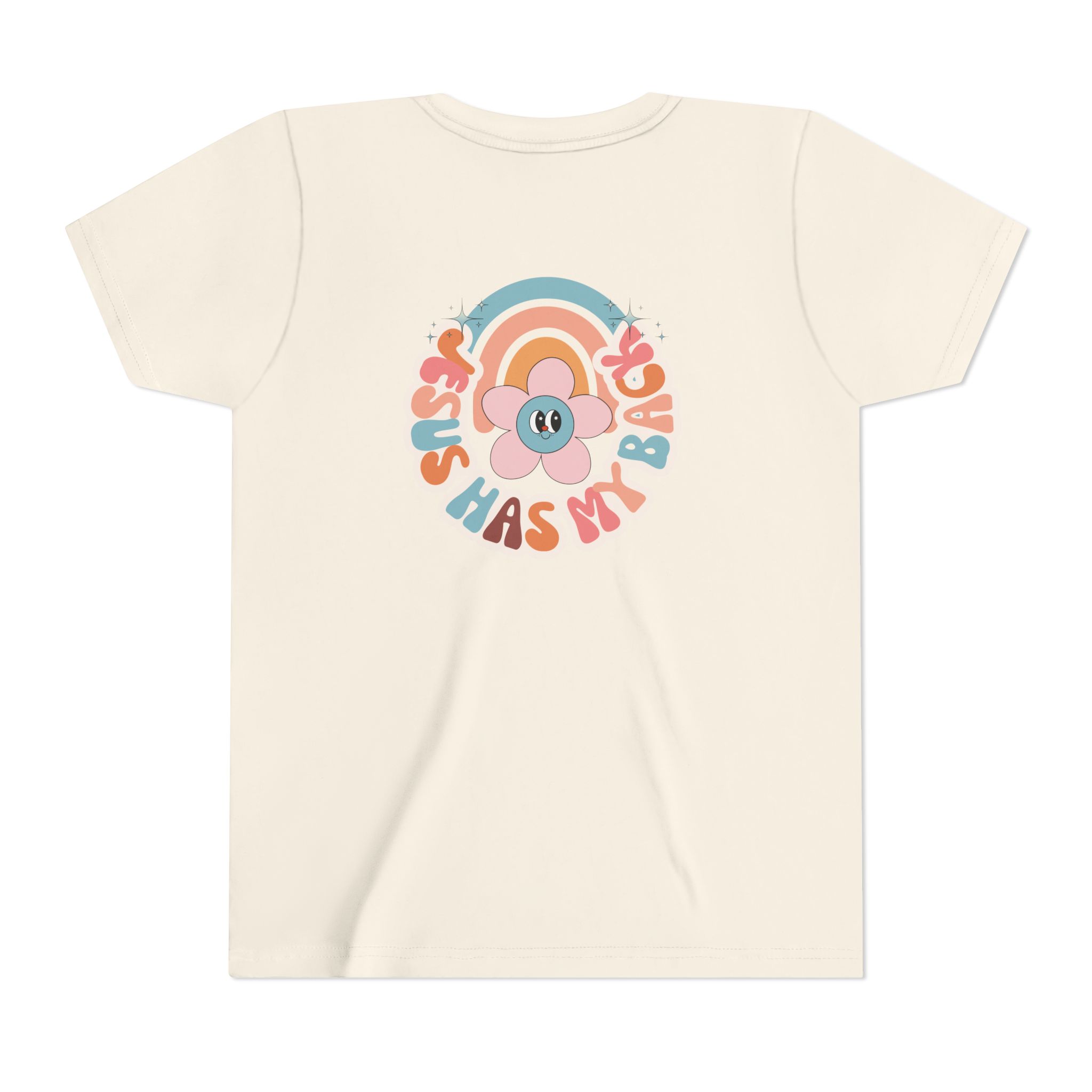 Jesus Has My Back Youth Short Sleeve Tee