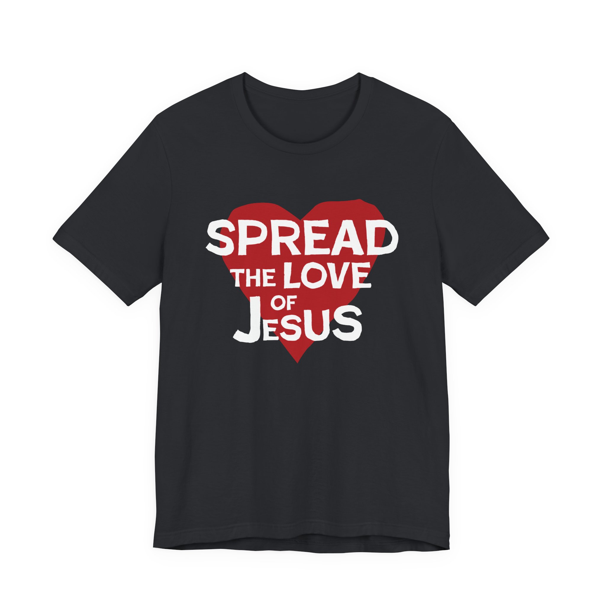 Spread The Love of Jesus Unisex Jersey Short Sleeve Tee - Image 9
