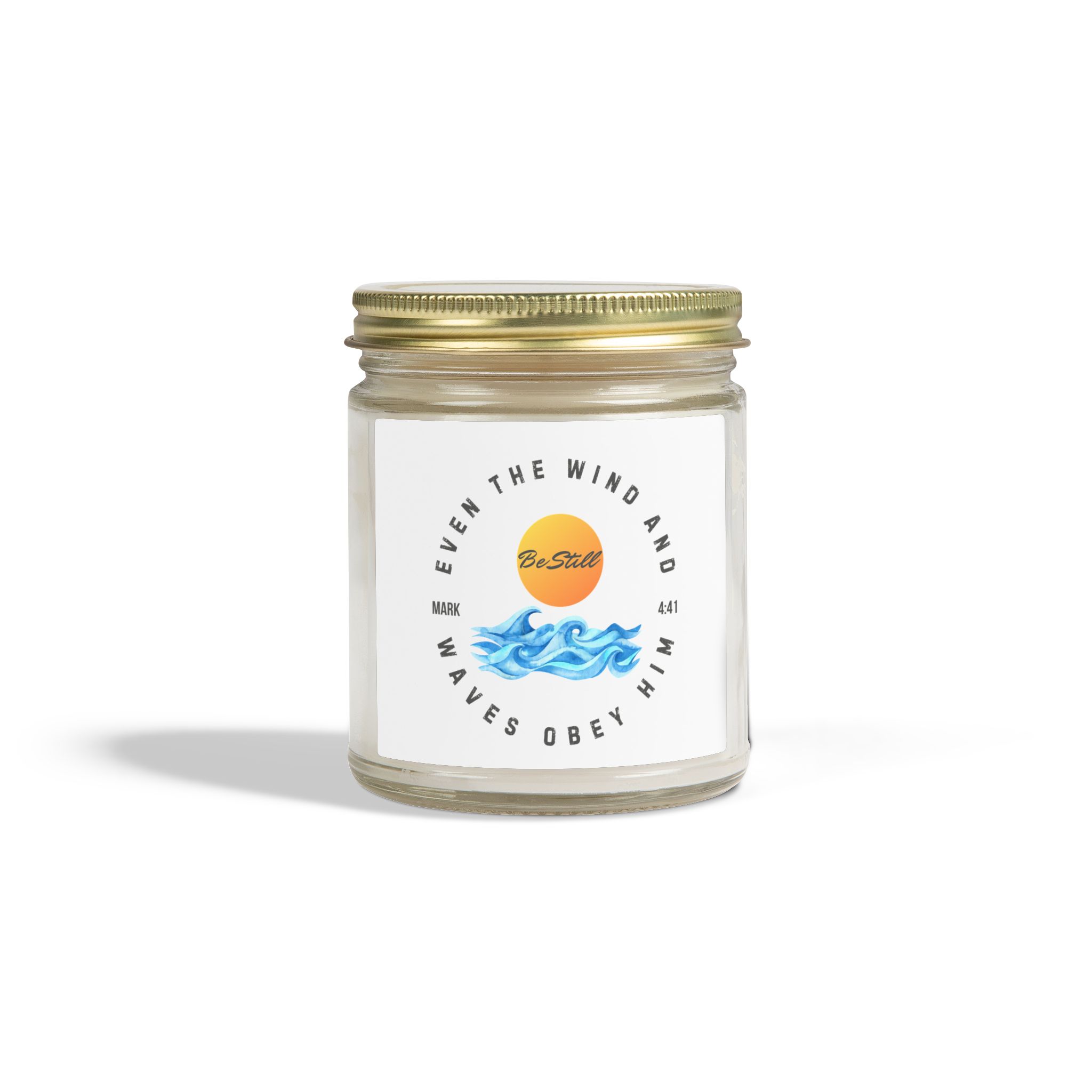 Even The Wind and Waves Obey HIM Scented Candles, Coconut Apricot Wax (4oz, 9oz) - Image 93