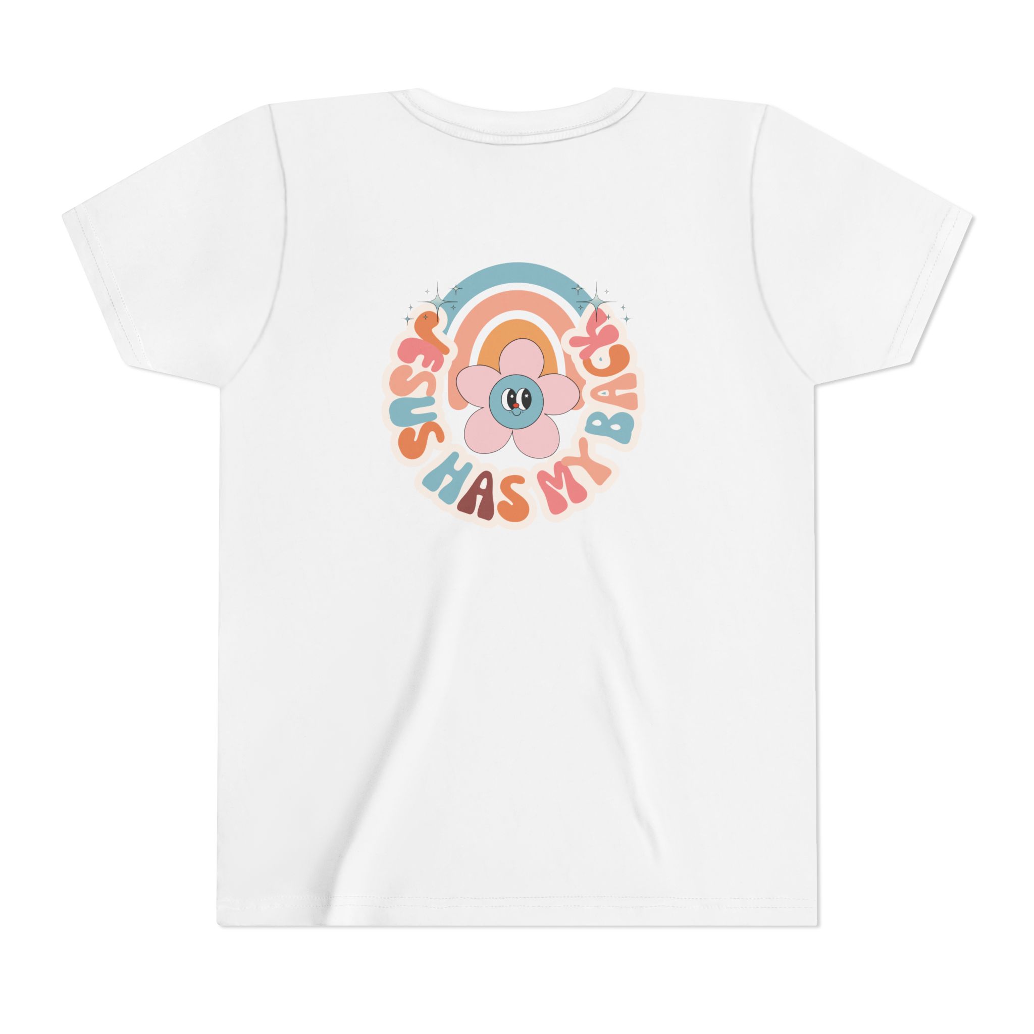 Jesus Has My Back Youth Short Sleeve Tee - Image 6