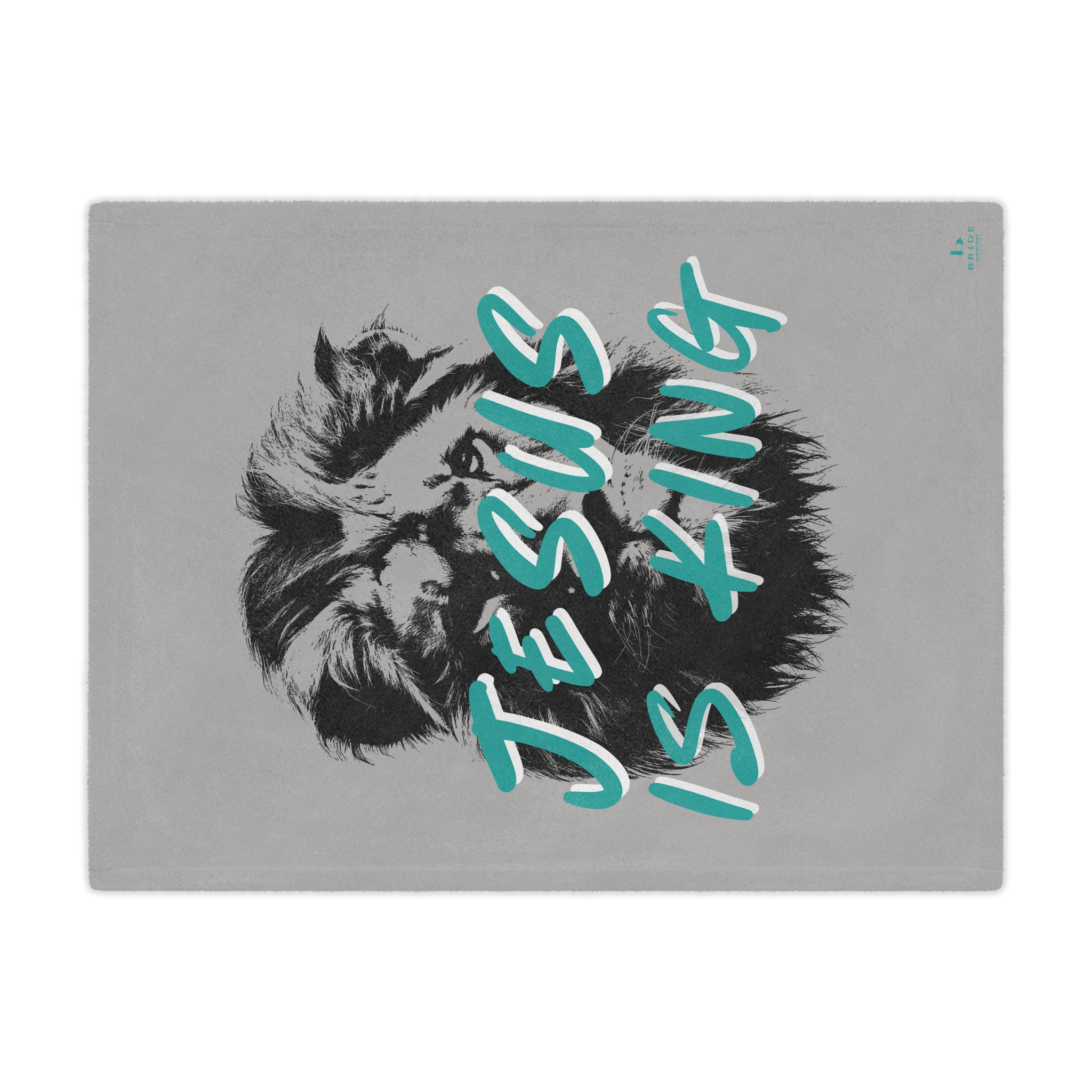 Jesus is King Microfiber Blanket - Image 2