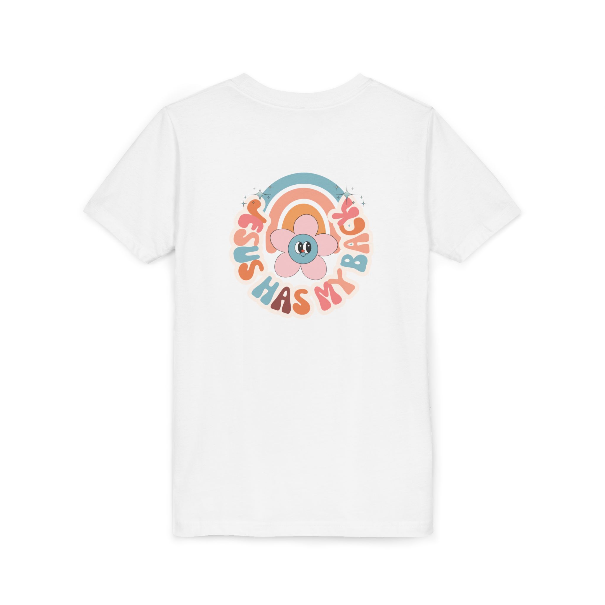 Jesus Has My Back Youth Short Sleeve Tee - Image 8