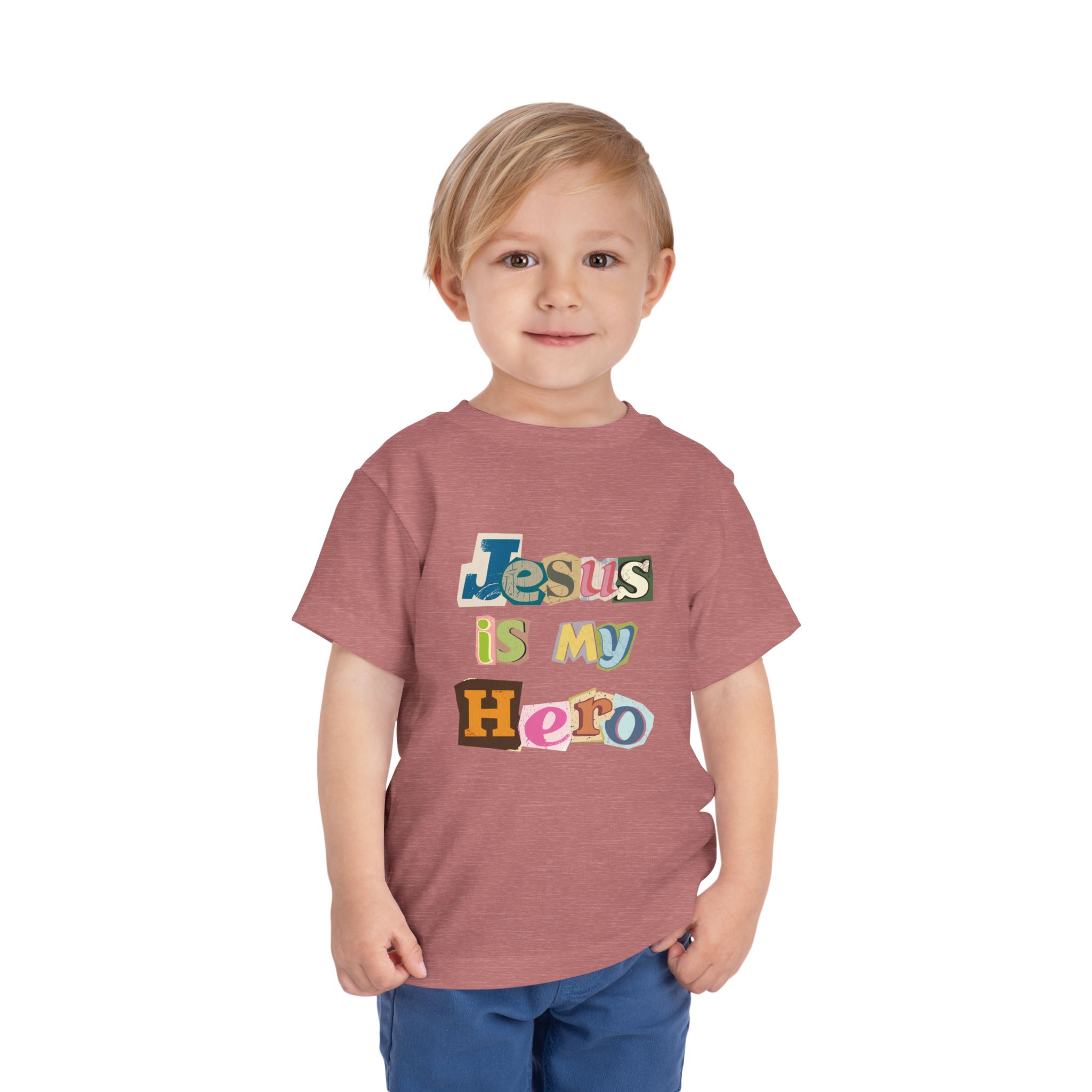 Jesus is My Hero Toddler Short Sleeve Tee - Image 15