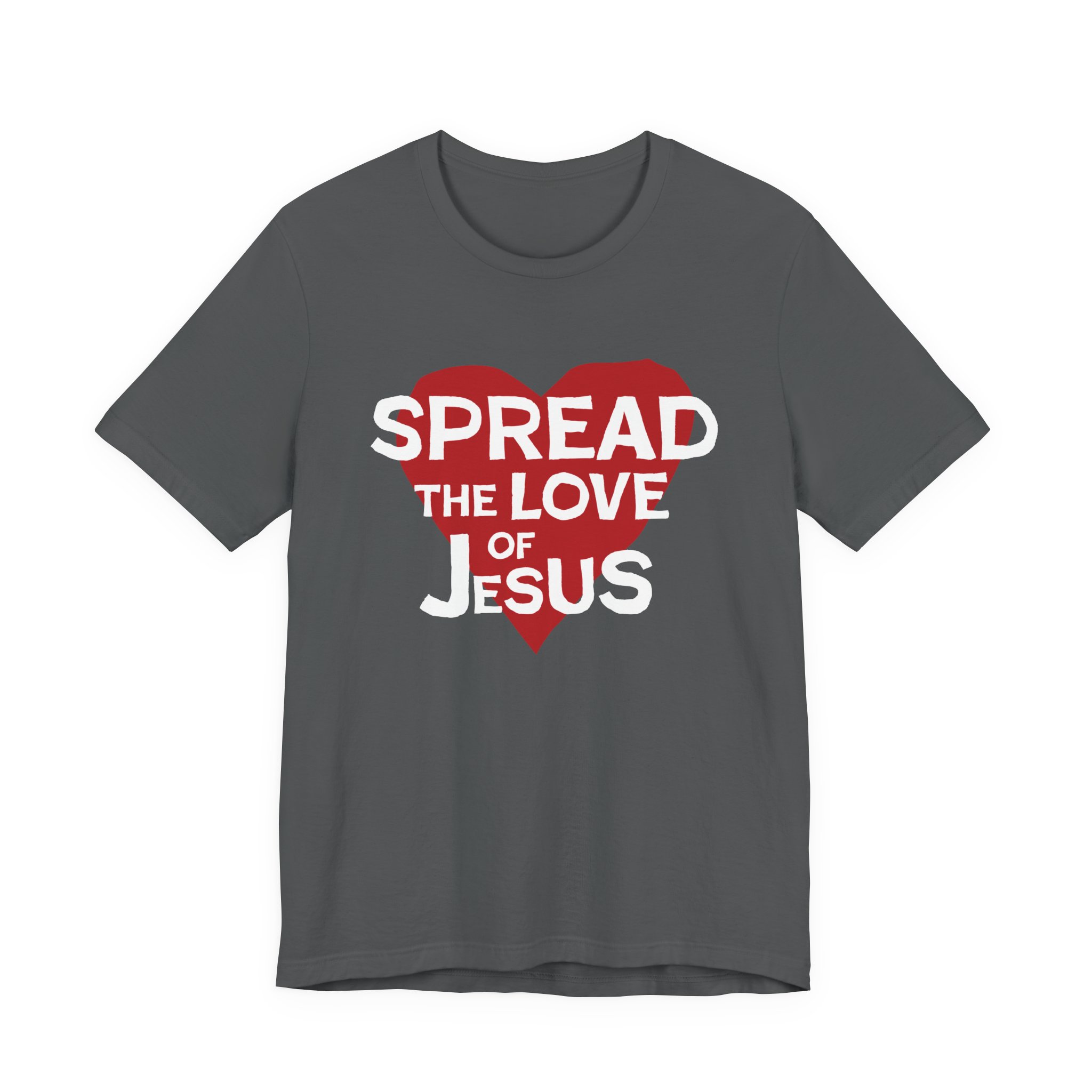Spread The Love of Jesus Unisex Jersey Short Sleeve Tee - Image 13