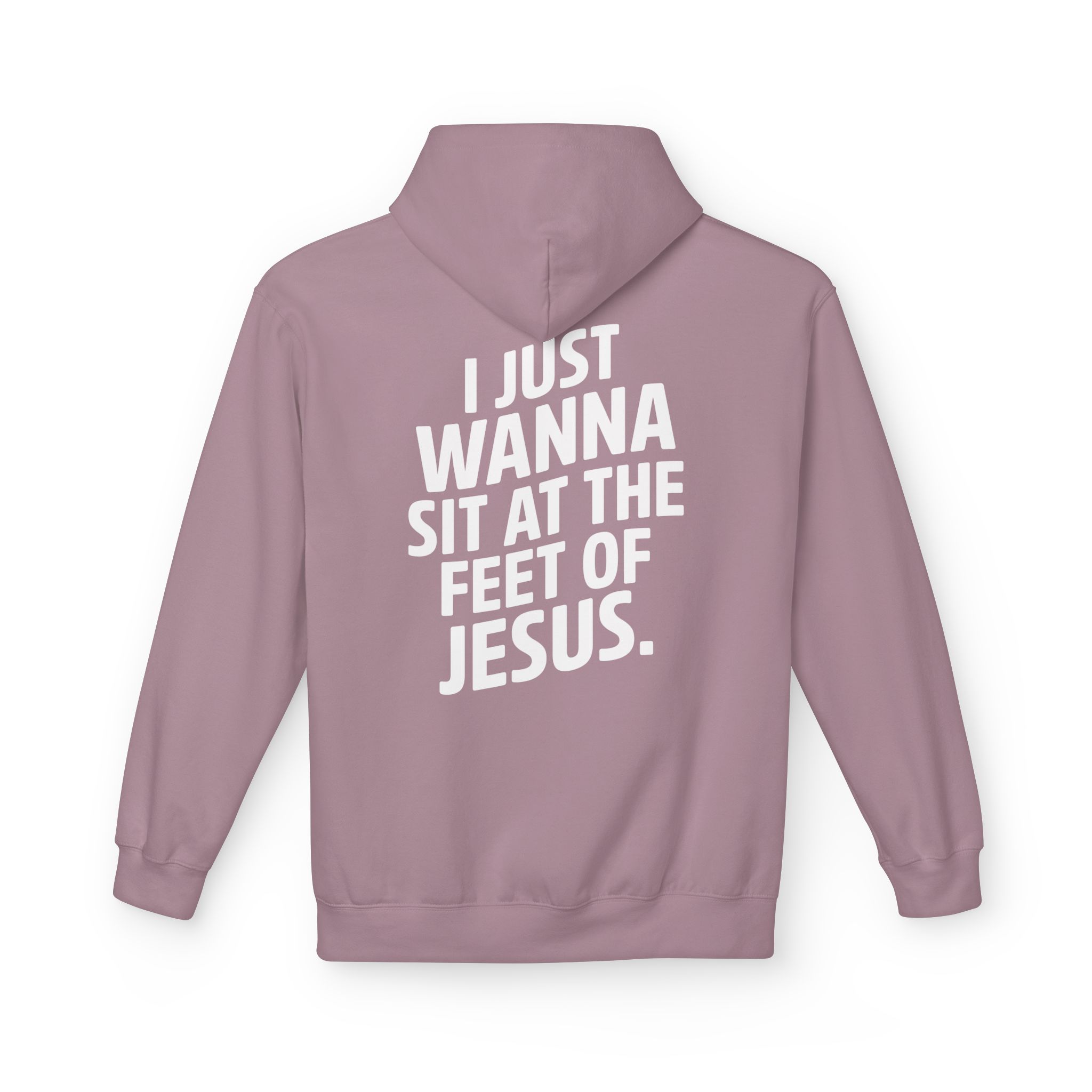 I Just wanna Sit at the Feet of Jesus Midweight Softstyle Fleece Hoodie - Image 26