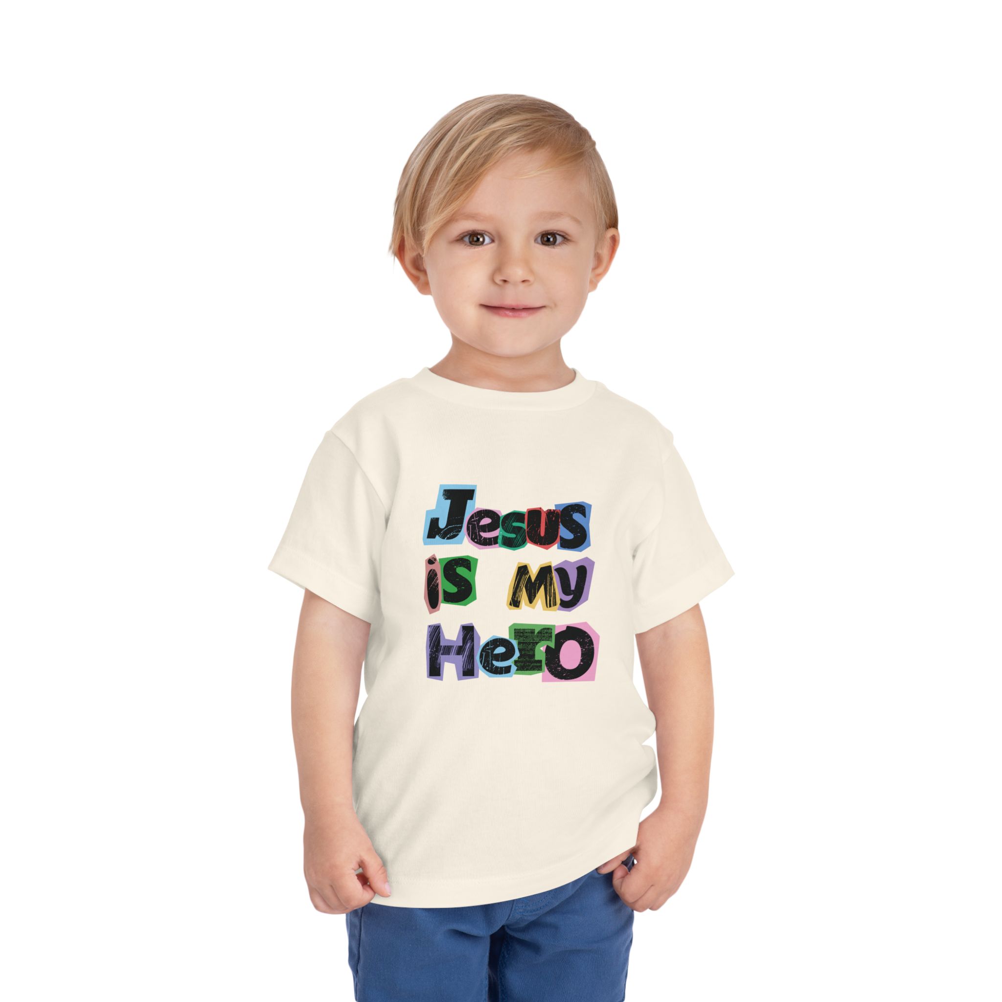 Jesus is my Hero Toddler Short Sleeve Tee - Image 7