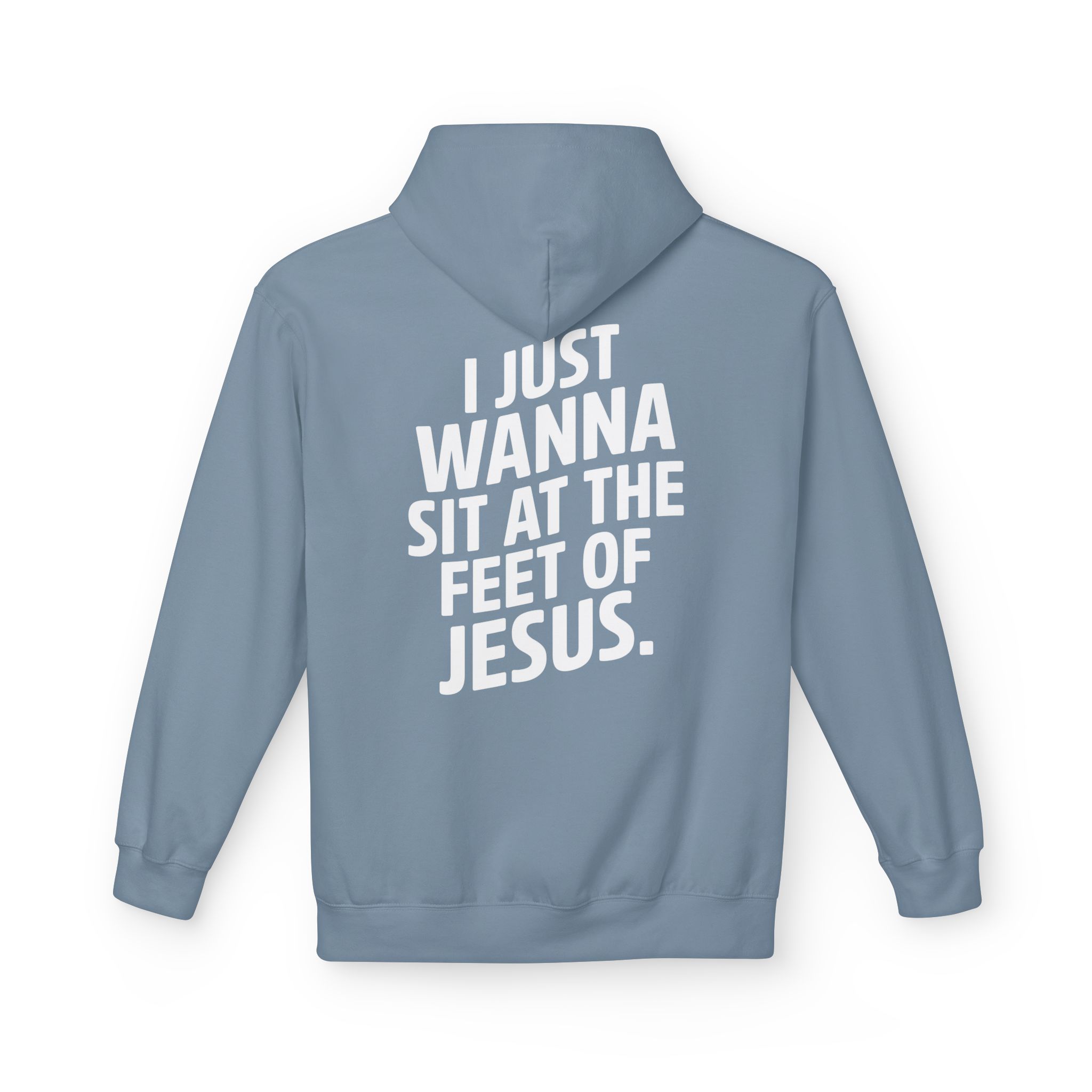 I Just wanna Sit at the Feet of Jesus Midweight Softstyle Fleece Hoodie - Image 22