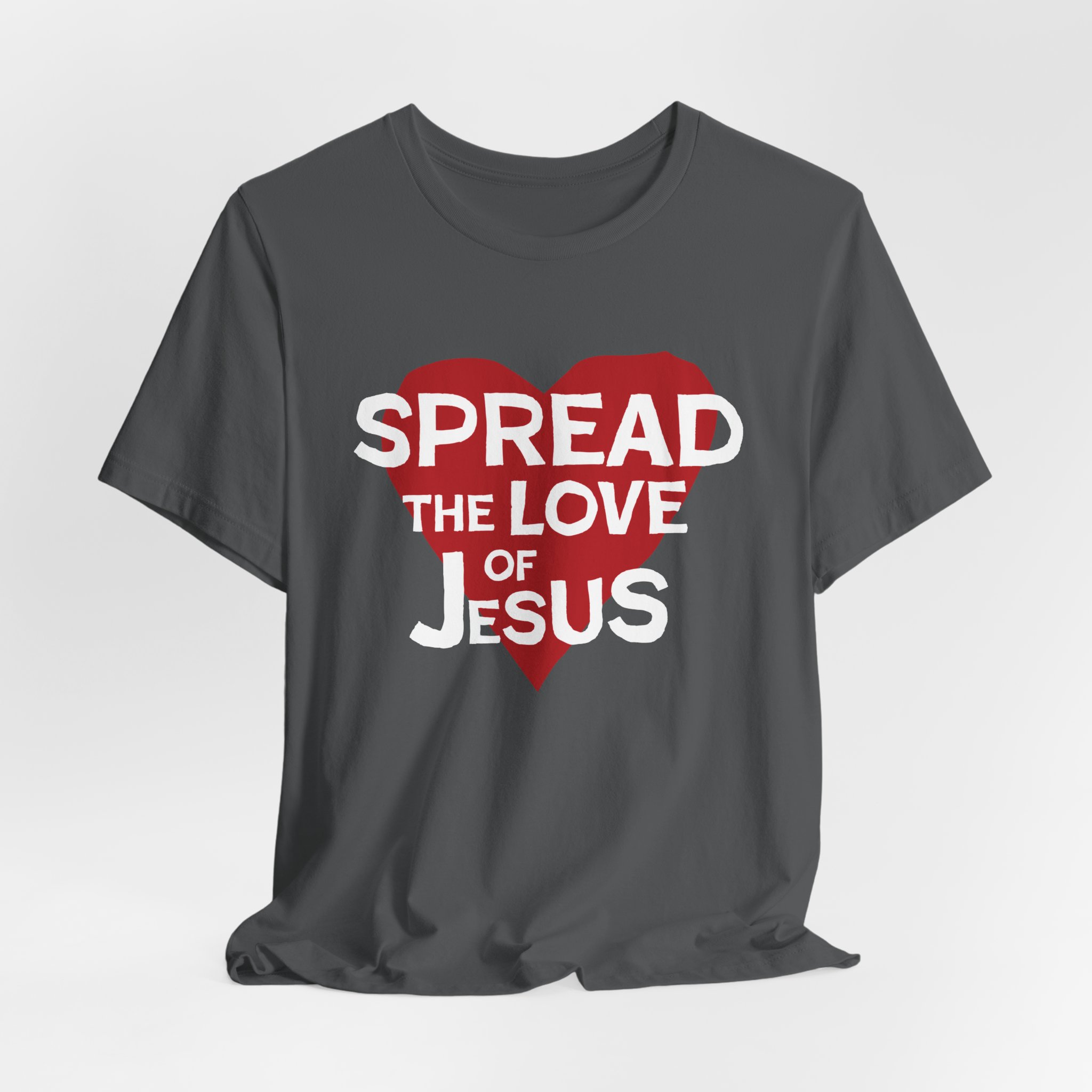 Spread The Love of Jesus Unisex Jersey Short Sleeve Tee - Image 16