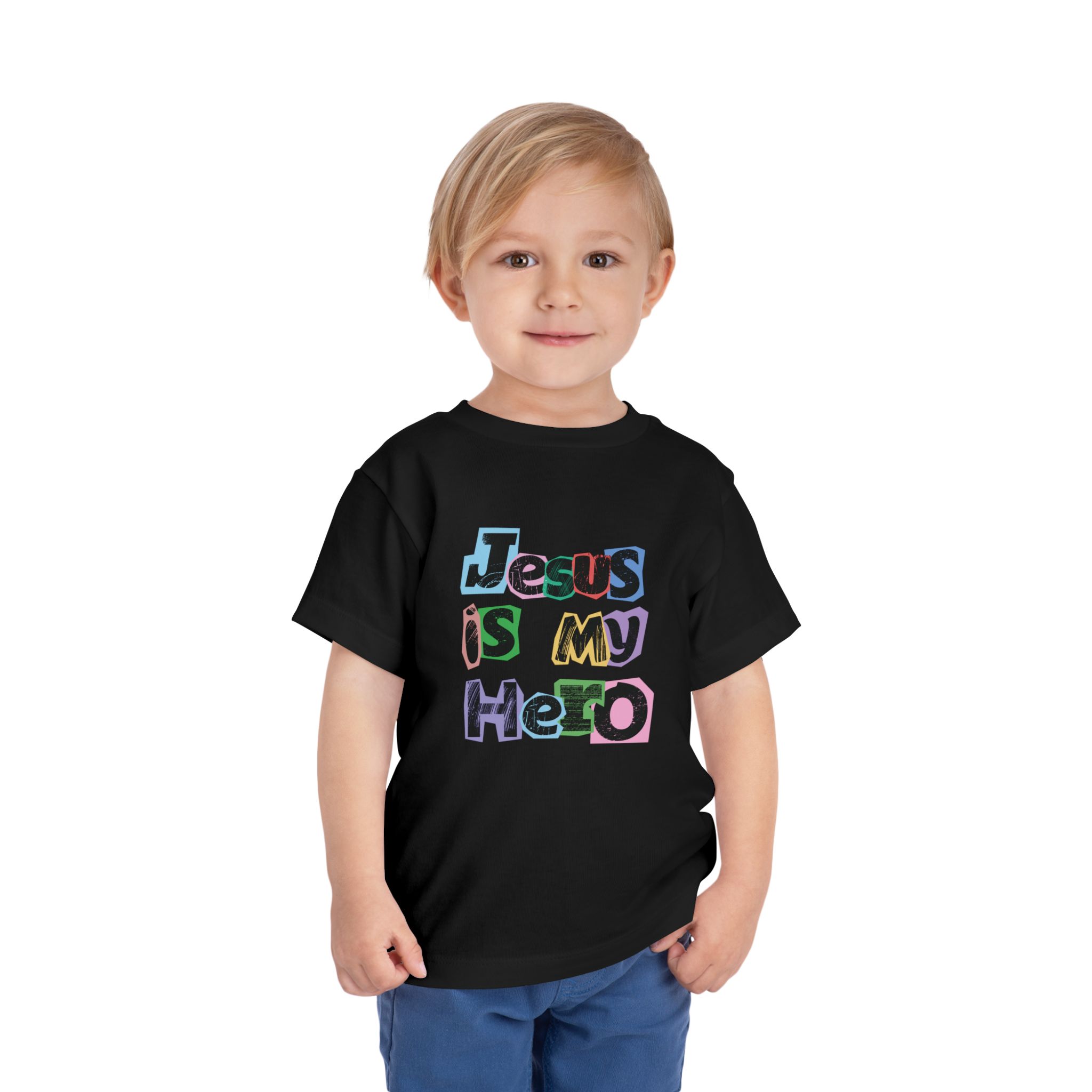 Jesus is my Hero Toddler Short Sleeve Tee - Image 11