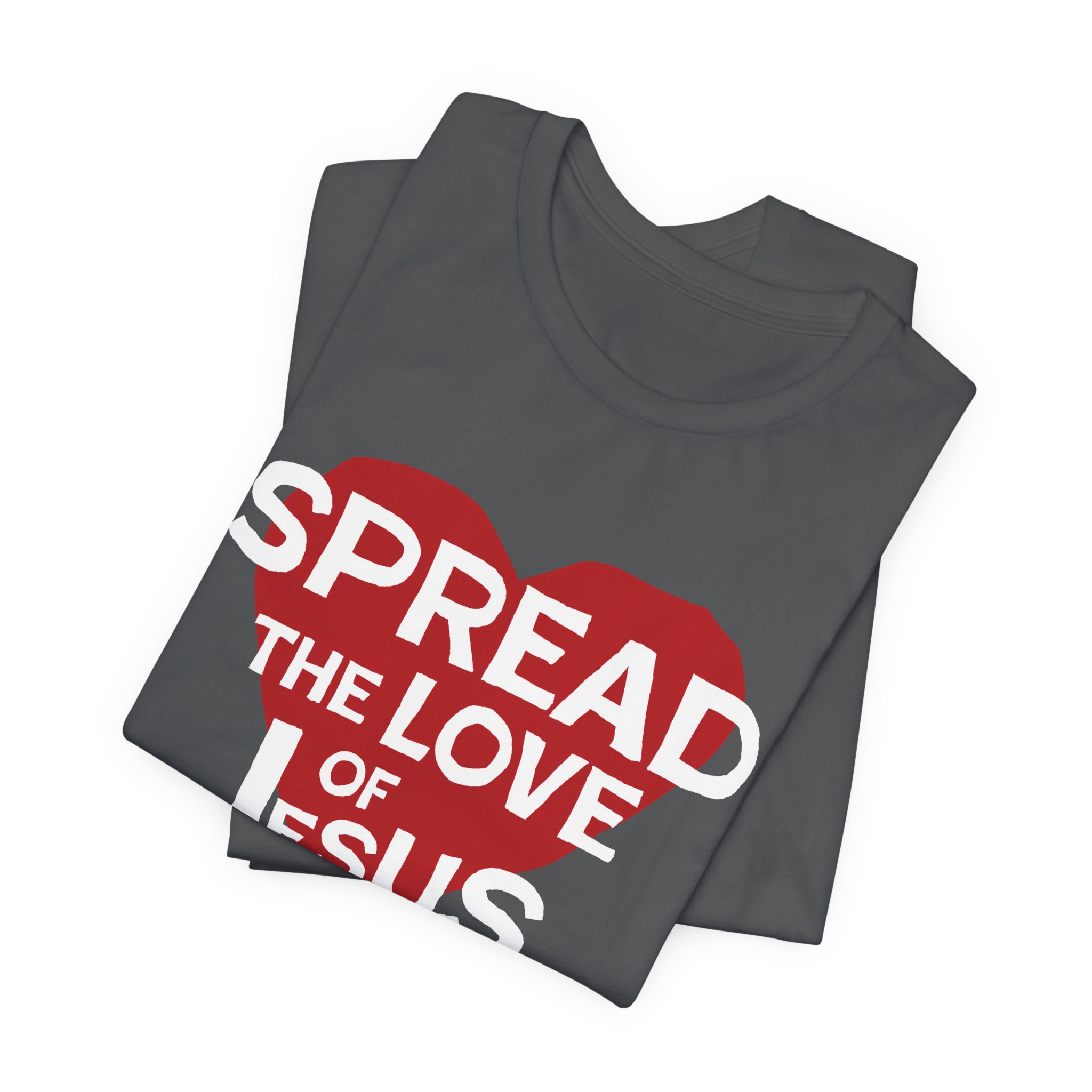Spread The Love of Jesus Unisex Jersey Short Sleeve Tee - Image 15